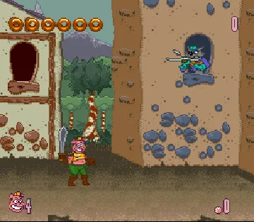 Power Piggs of the Dark Age (Europe) (Beta) screen shot game playing